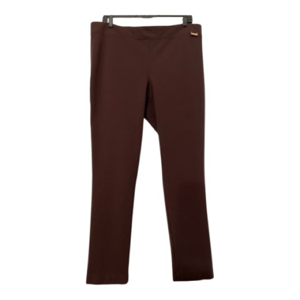 Calvin Klein Brown Stretch Skinny Pants XL Pull On Career Pants - Picture 8 of 8